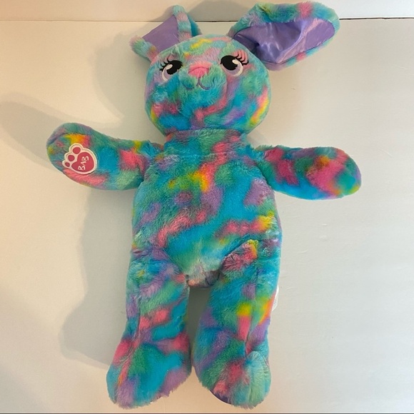 Build A Bear Bunny Rabbit Tie Dye Multi Color - Picture 2 of 7